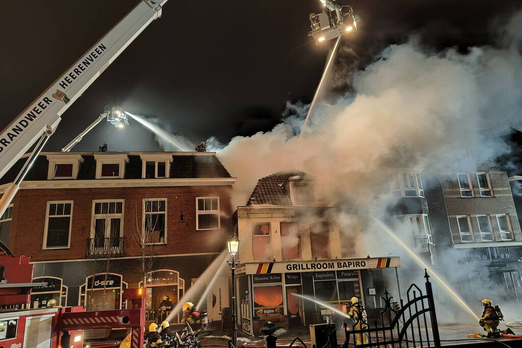 NL-Alert vanwege zeer grote brand in woning