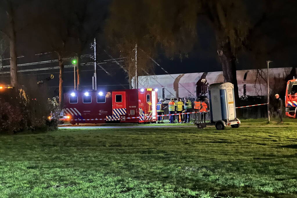 Aanrijding tussen passagierstrein en goederentrein