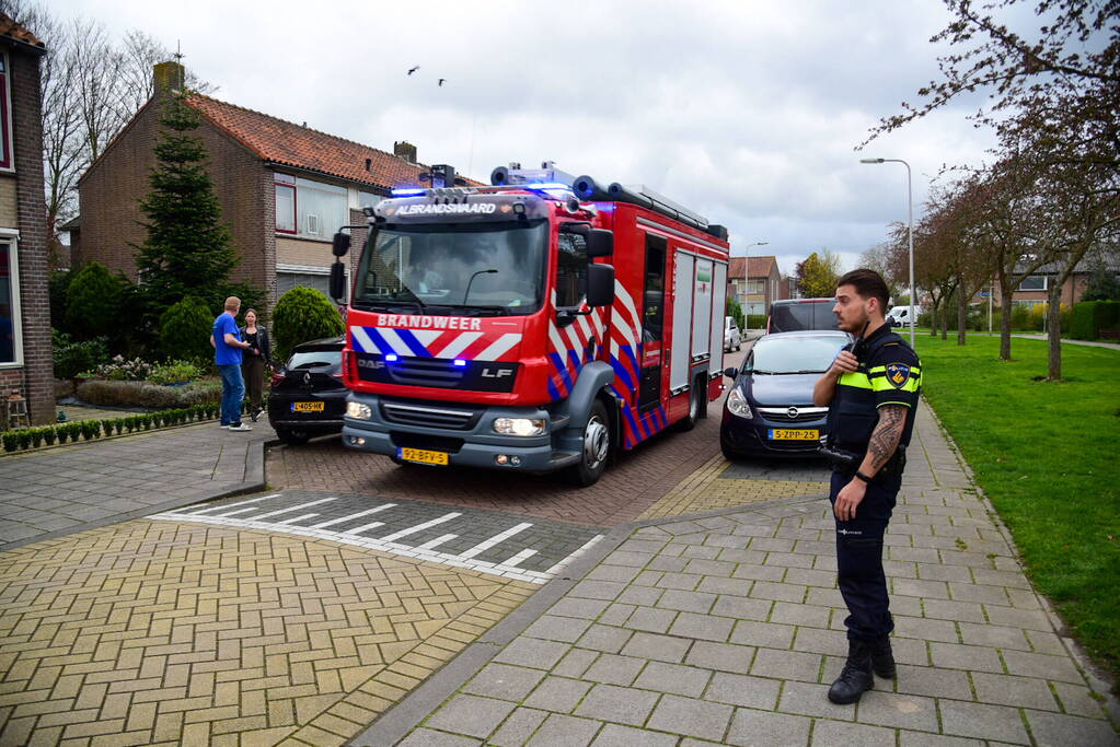 Brand in oven zorgt voor rookontwikkeling