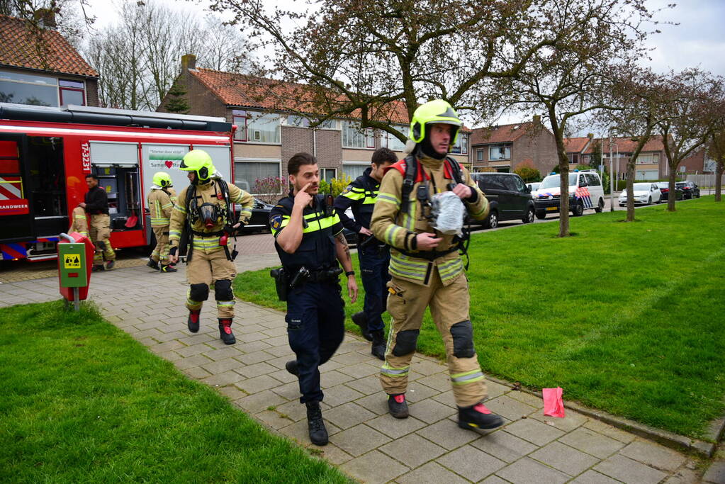 Brand in oven zorgt voor rookontwikkeling