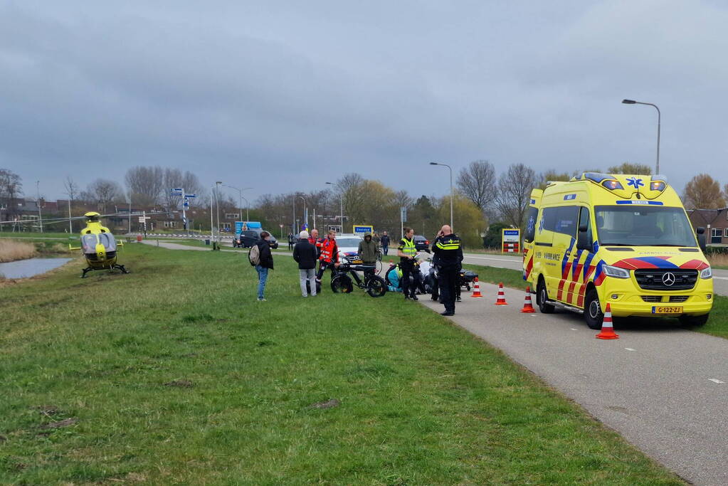 Ernstig aanrijding op fietspad