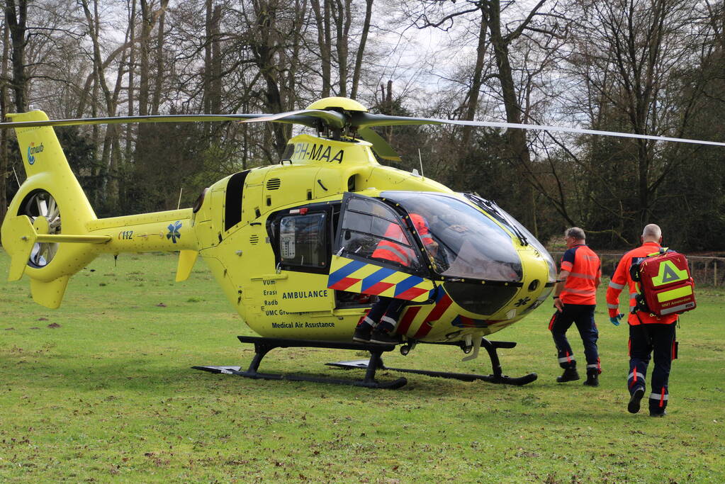 Trauma-arts per helikopter ingevlogen