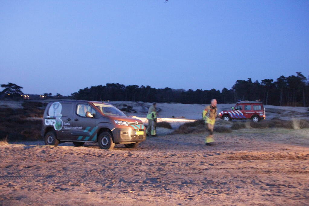 Kampvuur aangezien voor heidebrand