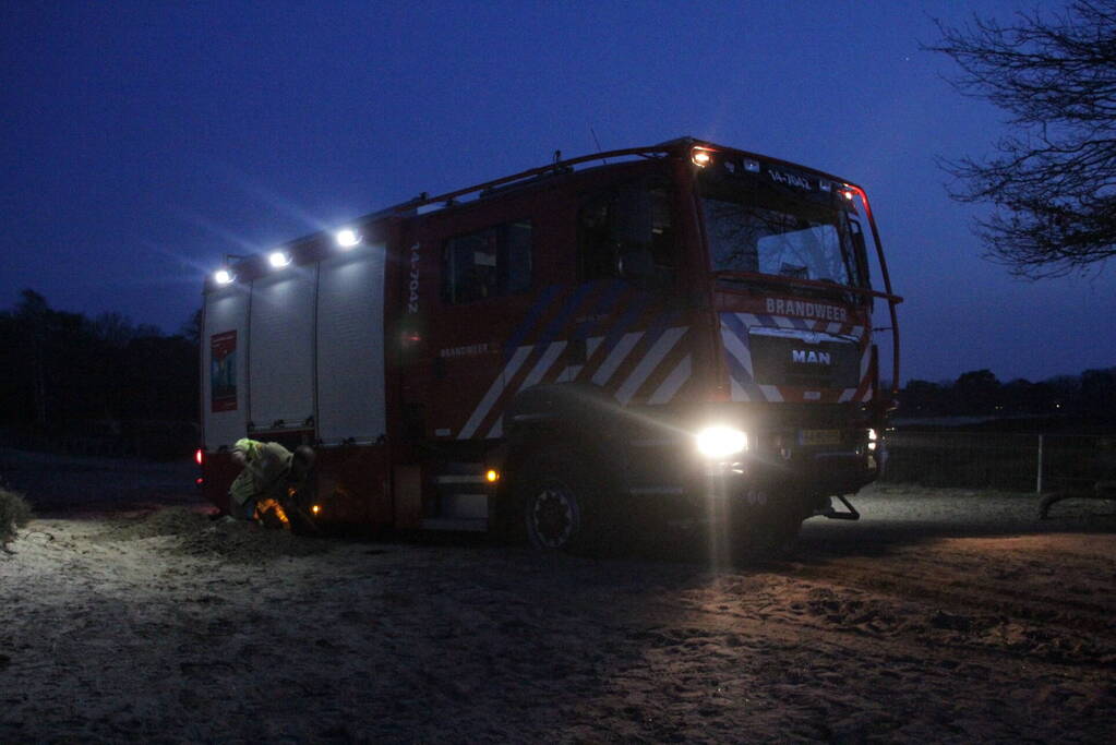 Kampvuur aangezien voor heidebrand