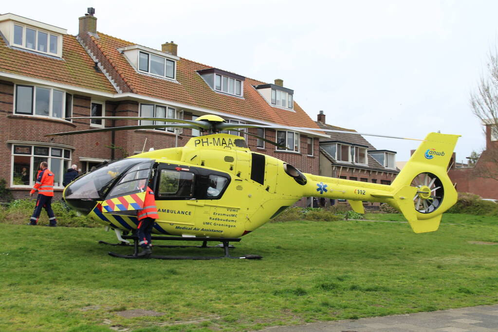 Traumahelikopter ingezet voor incident