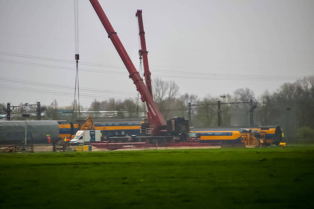 Berging trein uitgesteld vanwege slecht weer