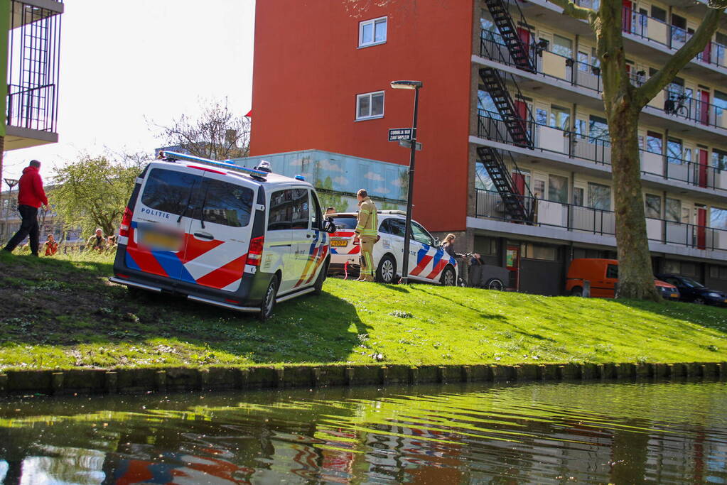 Graafmachine schiet politie te hulp