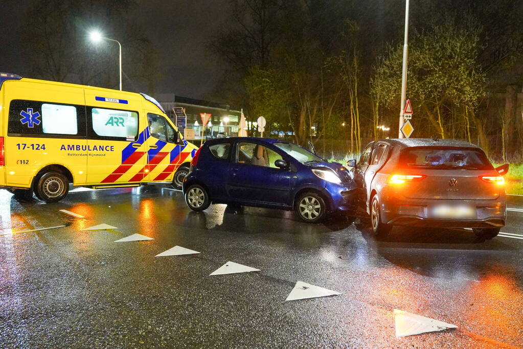 Een gewonde naar het ziekenhuis na ongeval