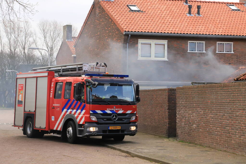 Fietsaccu in brand gevlogen