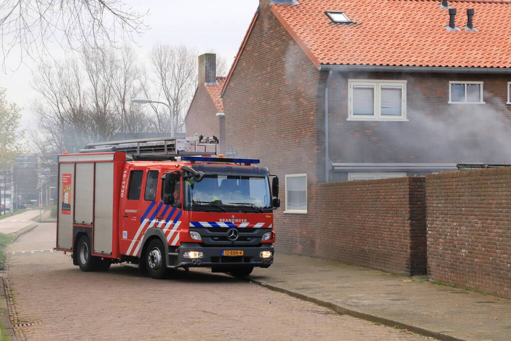 Fietsaccu in brand gevlogen