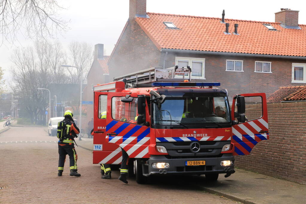 Fietsaccu in brand gevlogen