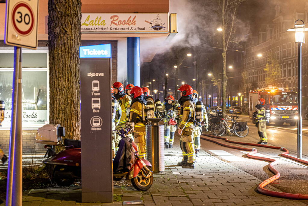 Gezin uit woning gered door brandweer