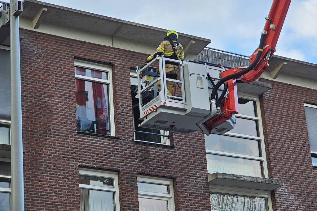 Woningbrand in bovenwoning