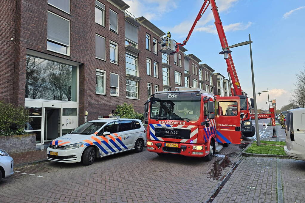 Woningbrand in bovenwoning