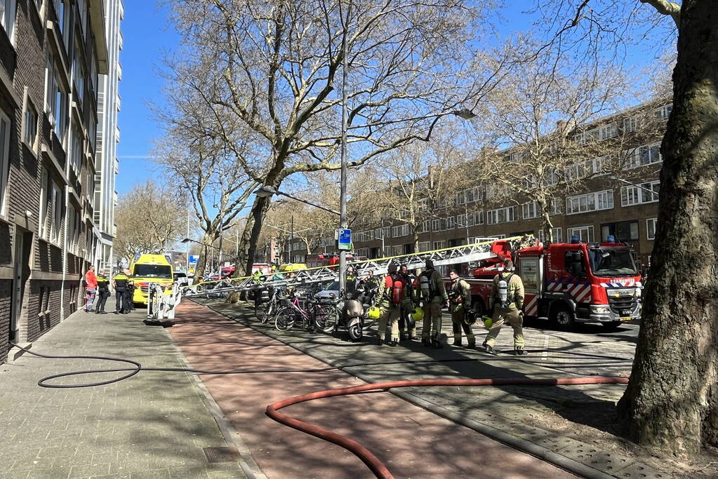 Meerdere gewonden bij brand in flatwoning