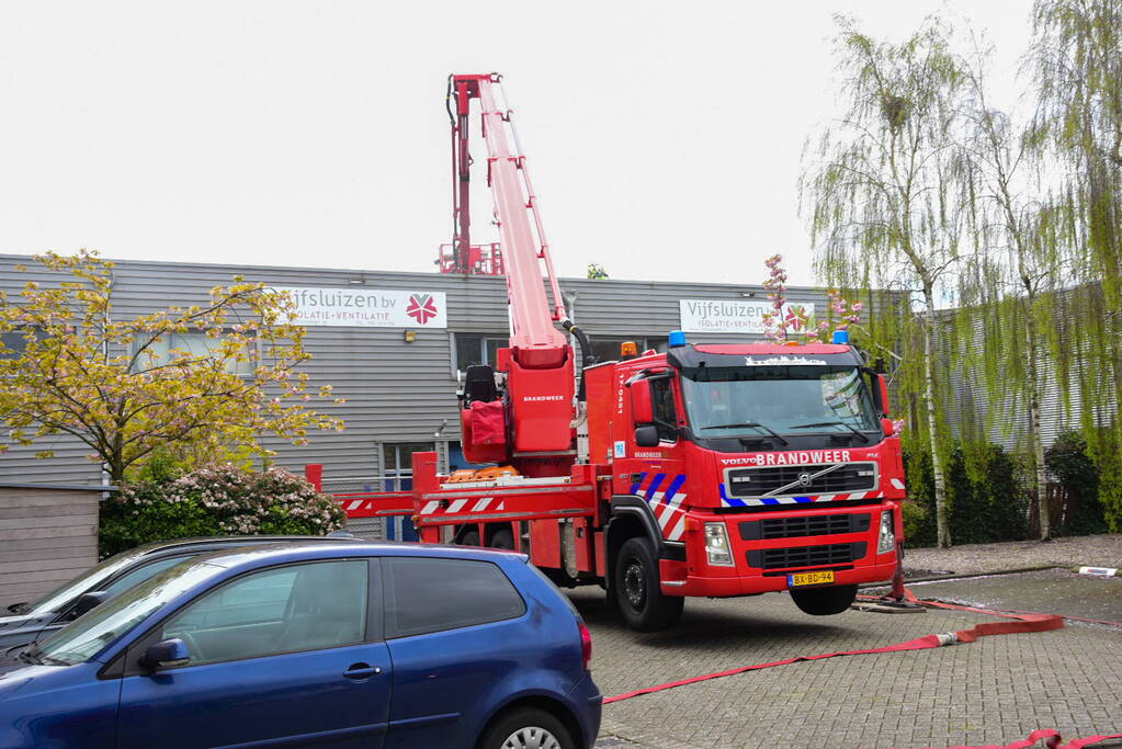 Zeer grote brand in bedrijfsverzamelgebouw