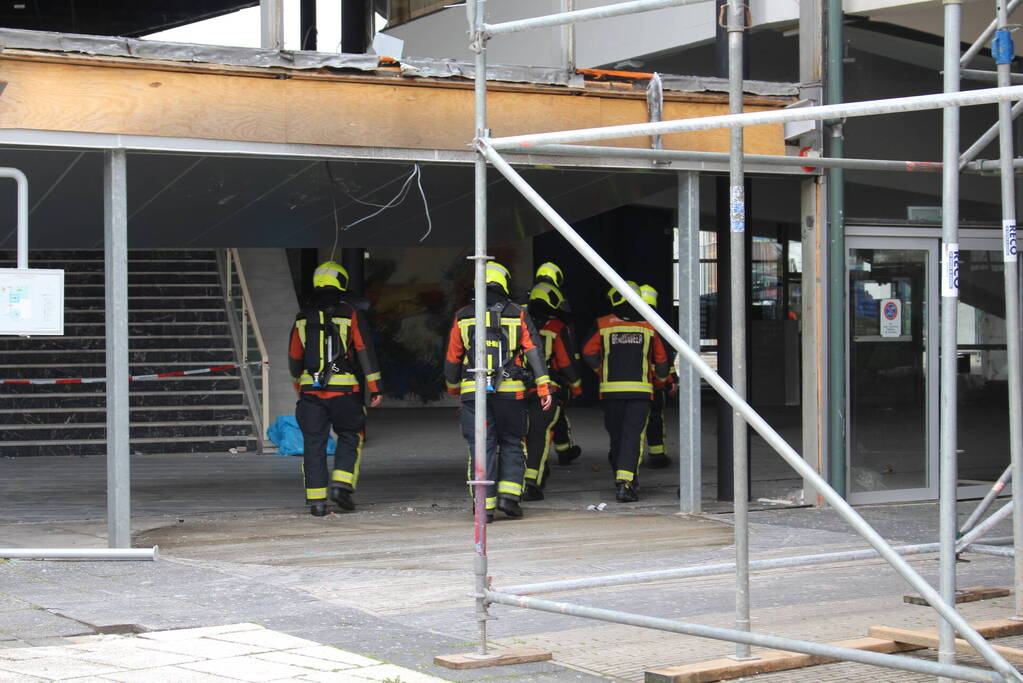 Brand in pand universiteit snel gedoofd