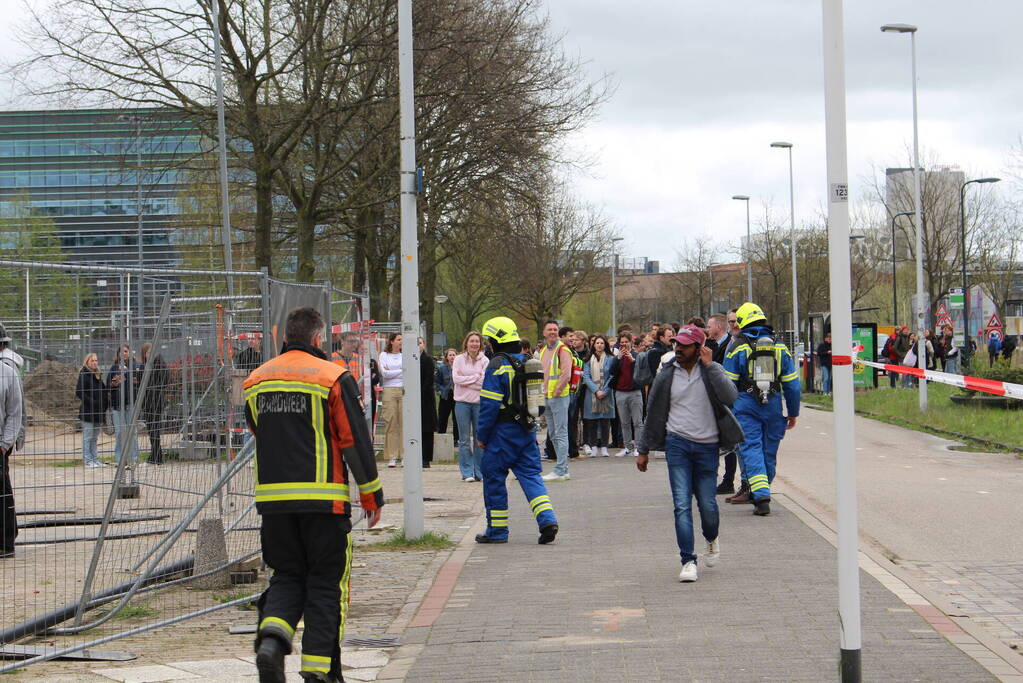 Brand in pand universiteit snel gedoofd