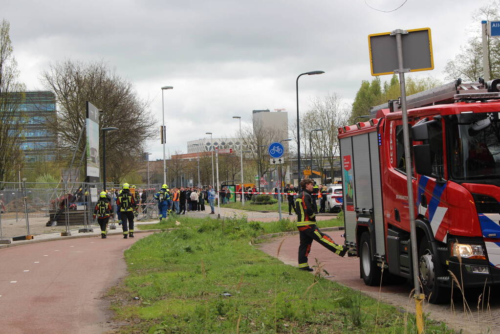 Brand in pand universiteit snel gedoofd