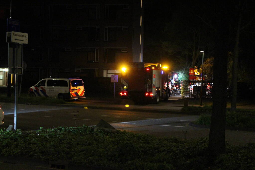 Brand op balkon snel geblust