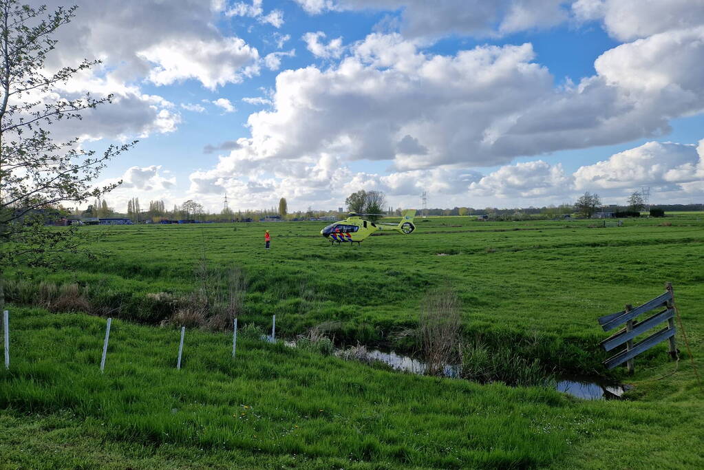 Traumahelikopter ingezet voor incident