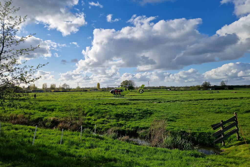 Traumahelikopter ingezet voor incident