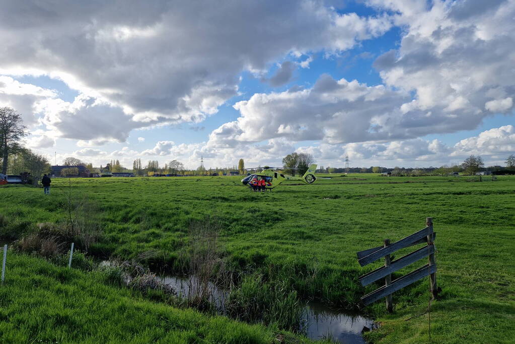 Traumahelikopter ingezet voor incident