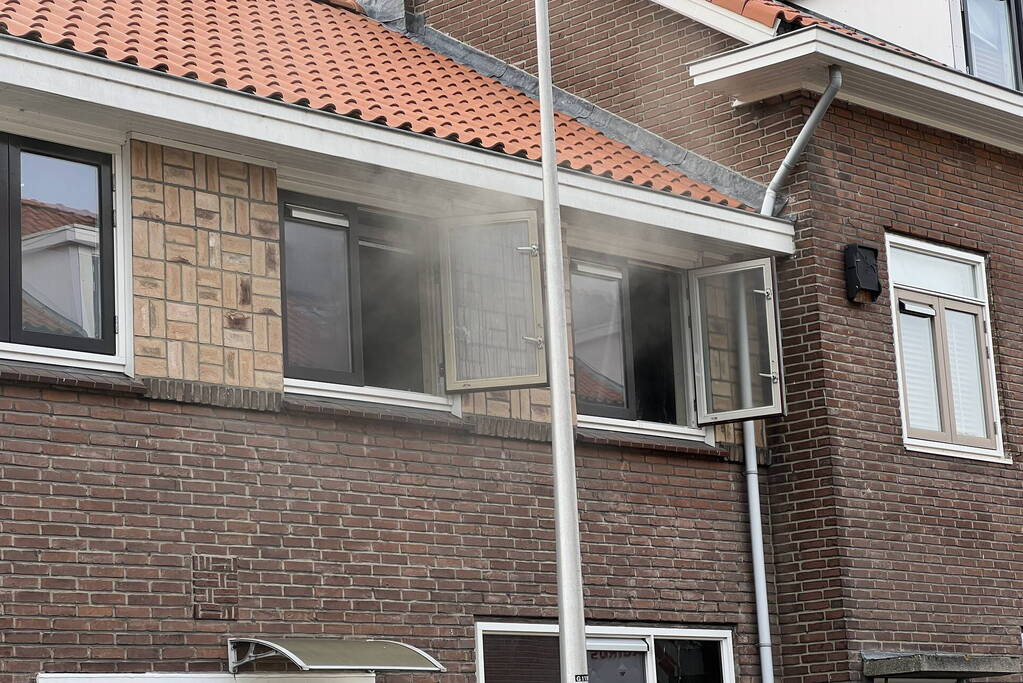 Woning flink beschadigd door brand