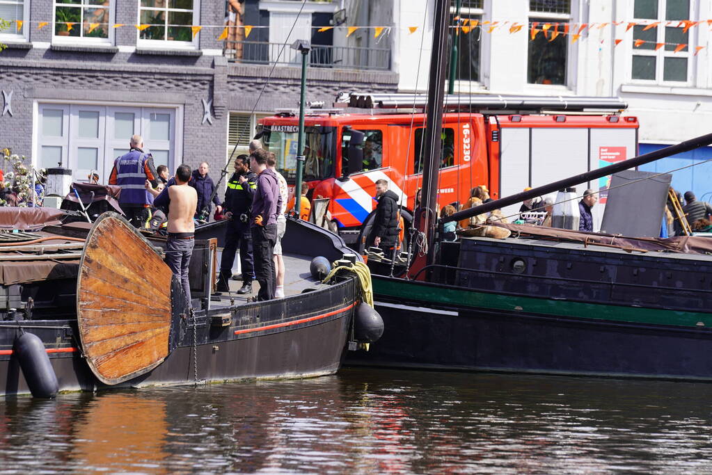 Brand in machinekamer van boot geblust