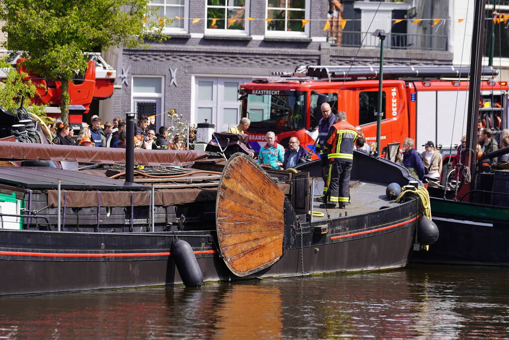 Brand in machinekamer van boot geblust