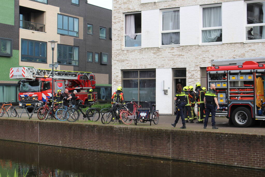 Schade aan woning na brand in toilet