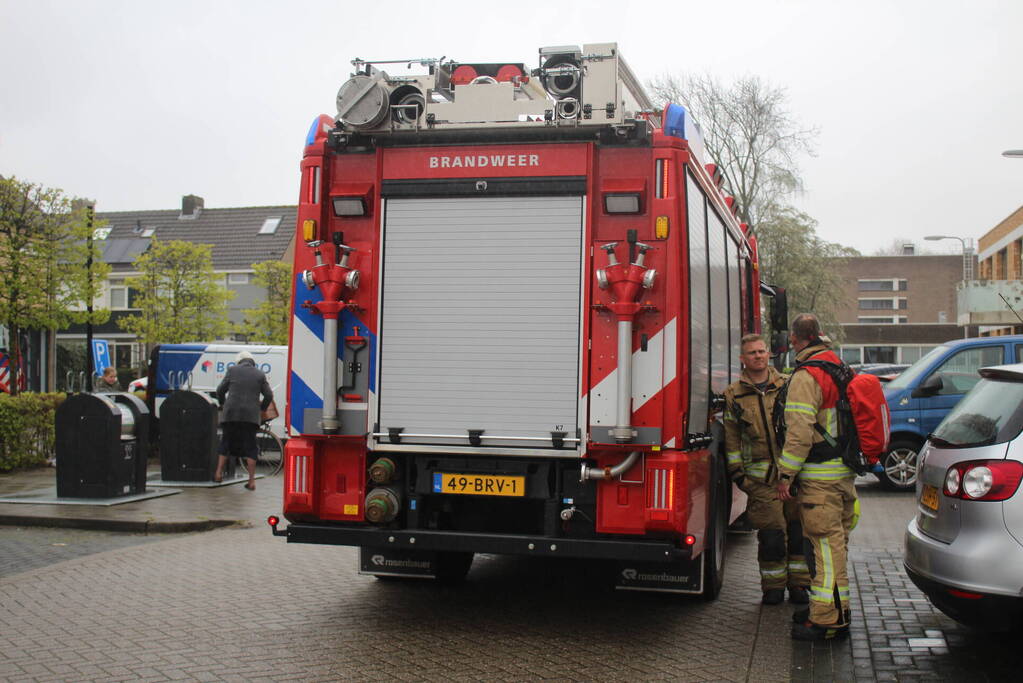 Rookontwikkeling door pan op het vuur