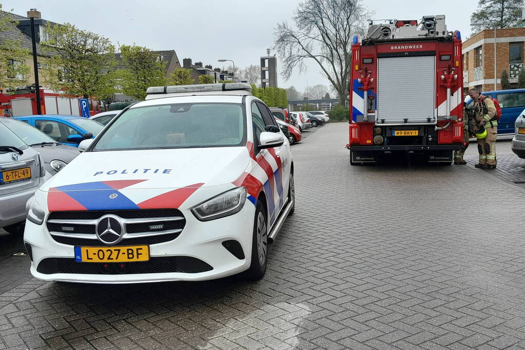 Rookontwikkeling door pan op het vuur