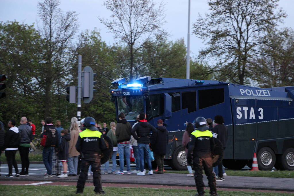 Politie massaal ingezet bij uitloop van bekerfinale