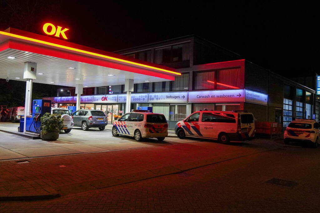 Overval op tankstation met nepvuurwapen