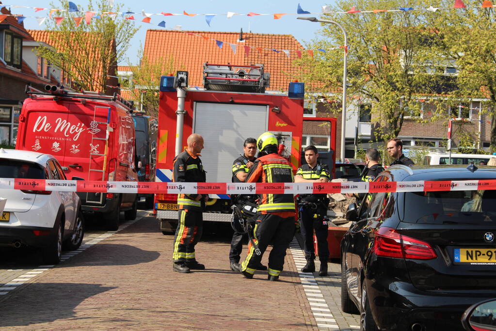 Straat afgesloten na gaslekkage