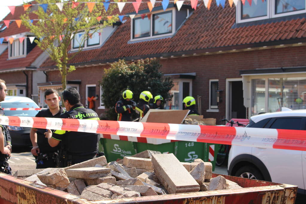 Straat afgesloten na gaslekkage