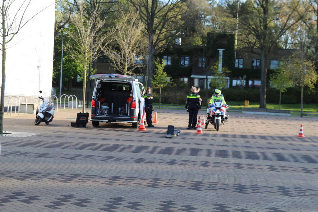 Scooter gecontroleerd op rollerbank