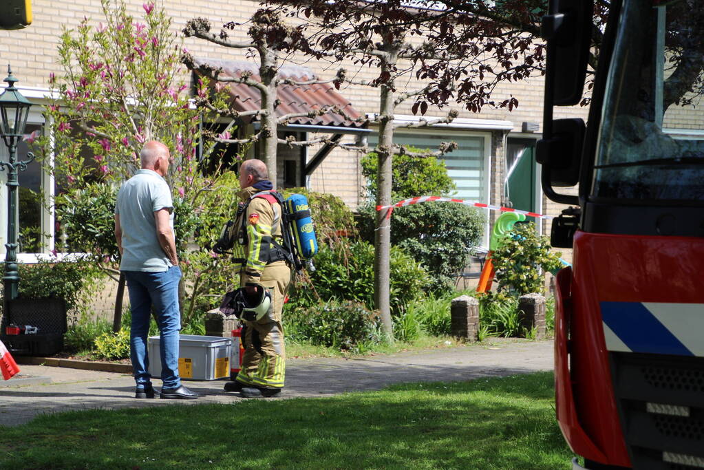 De brand in de meterkast was snel onder controle