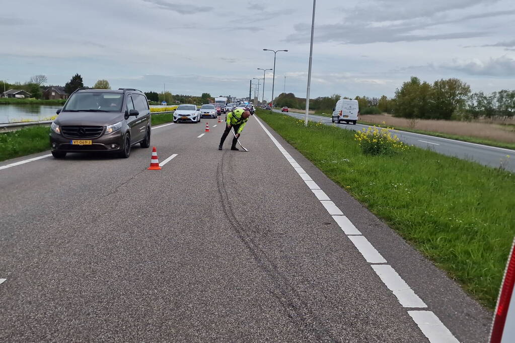 Eendje doodgereden bij aanrijding