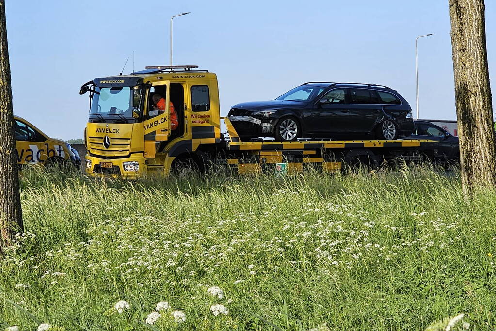 Ongeval op de snelweg zorgt voor afsluiting van drie rijstroken