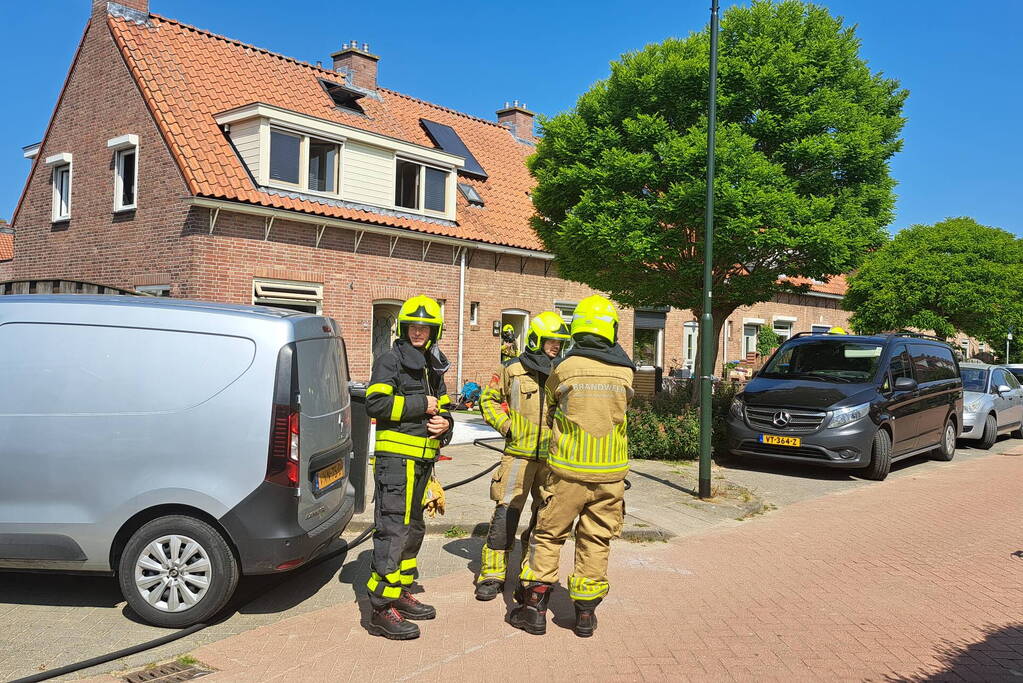 Gaslekkage door boring in meterkast woning