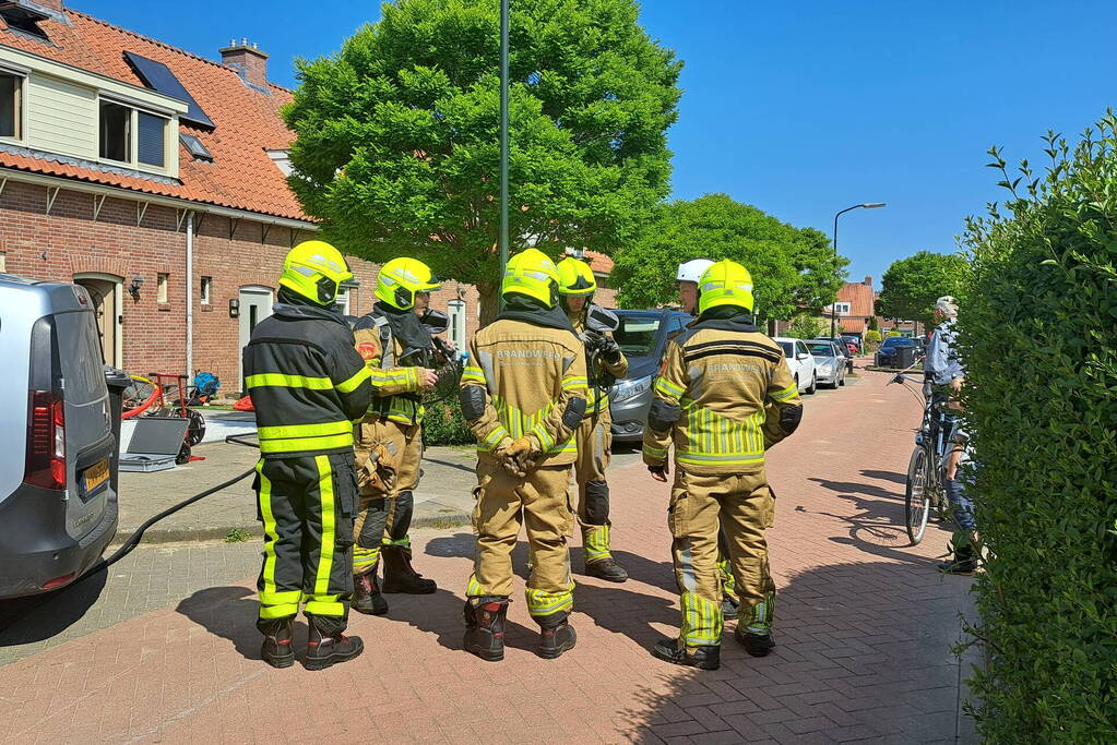 Gaslekkage door boring in meterkast woning