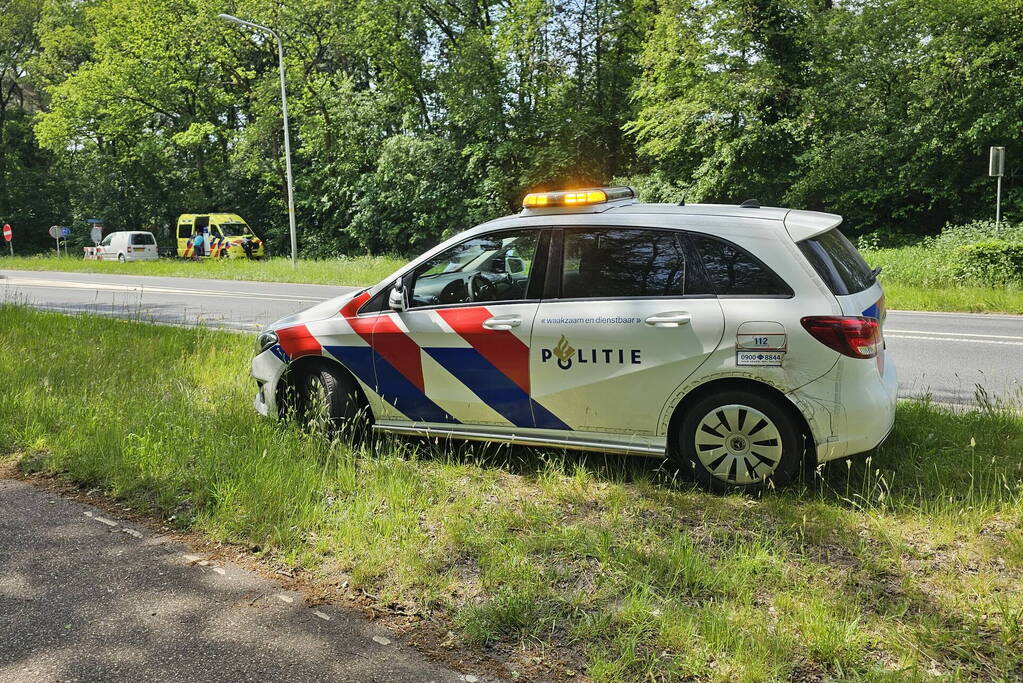 Wielrenner ten val door hond, hond aangereden door auto