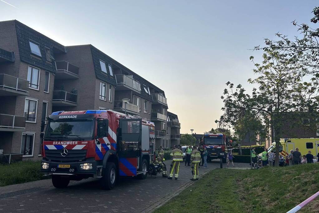 Appartementencomplex ontruimd vanwege hevige brand