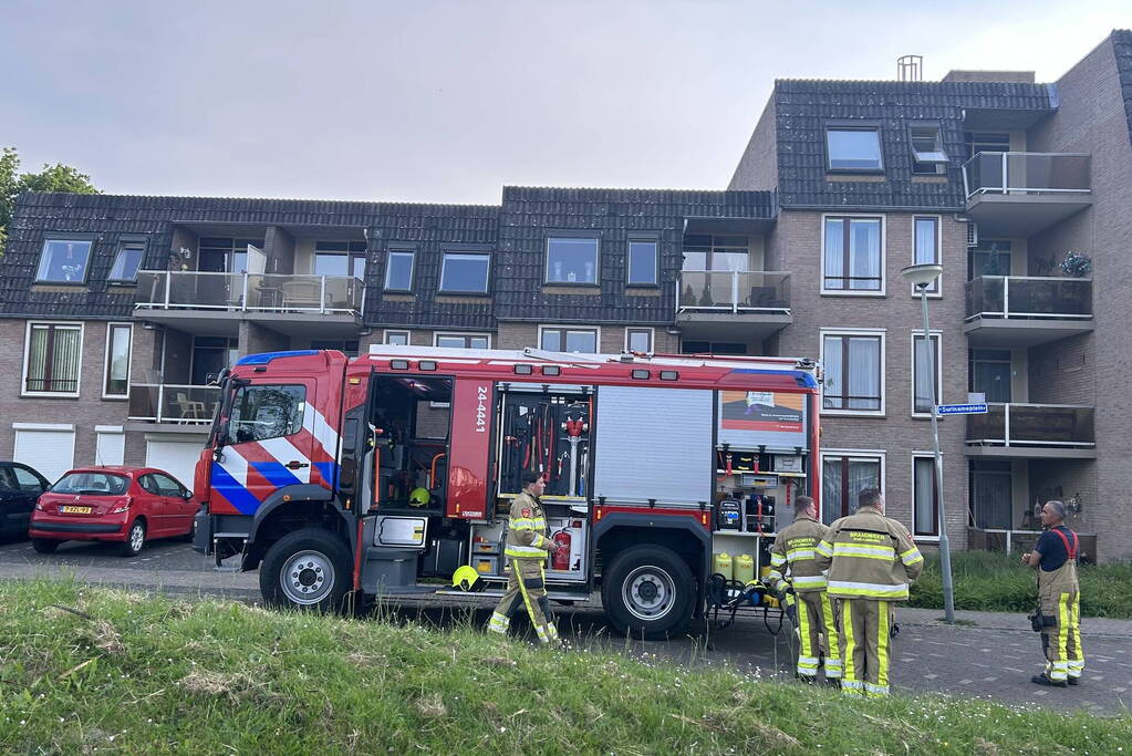 Appartementencomplex ontruimd vanwege hevige brand