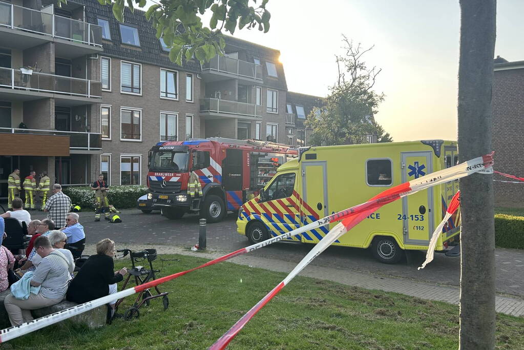 Appartementencomplex ontruimd vanwege hevige brand