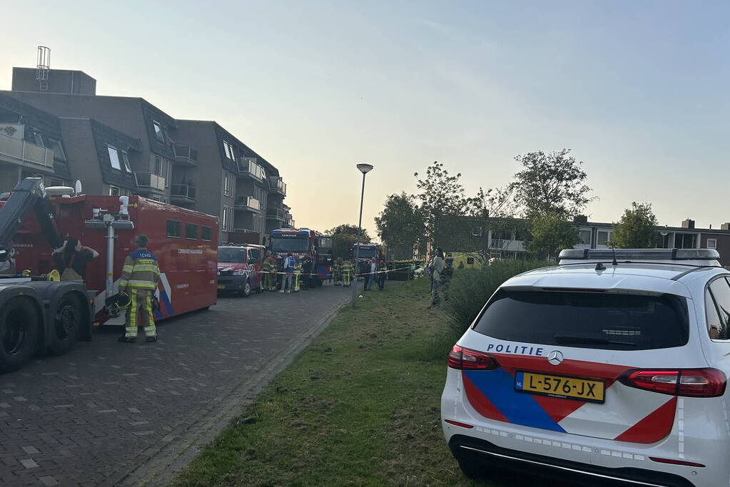 Appartementencomplex ontruimd vanwege hevige brand