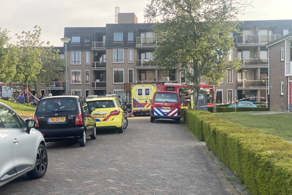 Appartementencomplex ontruimd vanwege hevige brand