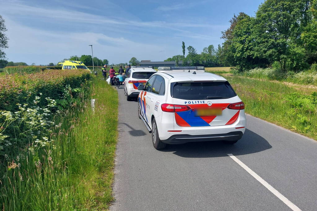 Wielrenner gewond bij aanrijding met scooter